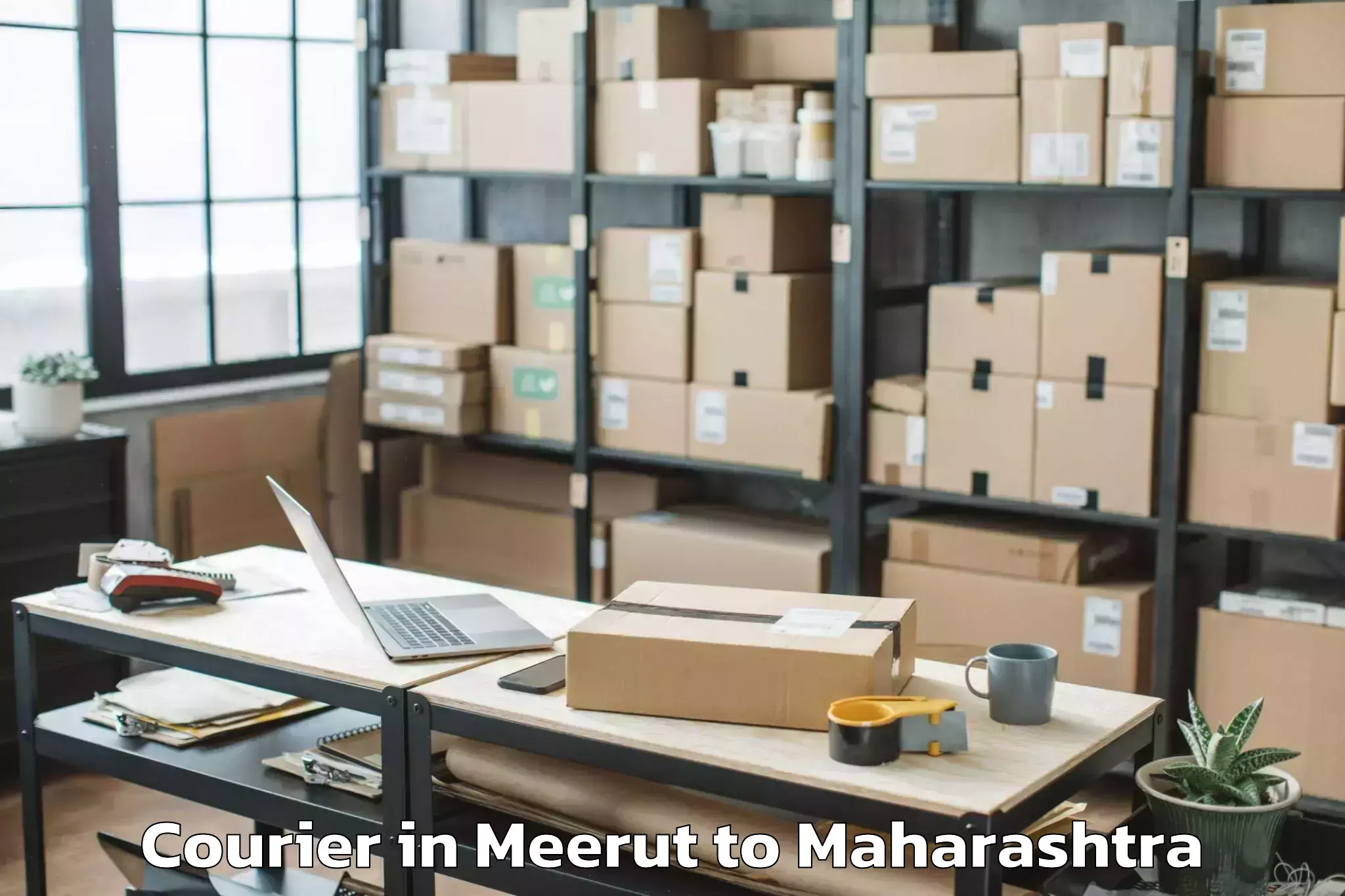 Reliable Meerut to Vasind Courier